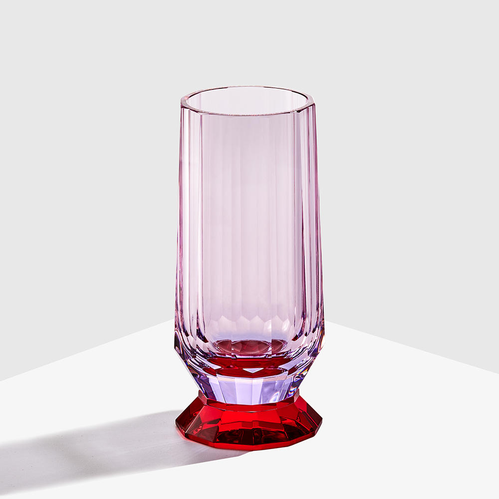 Purple crystal bud vase
