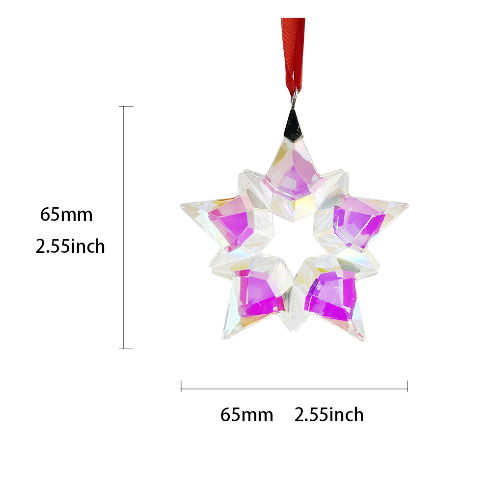 Small snowflake 4 AB color SFL0010 crystal gifts